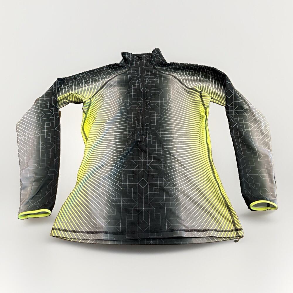 Nike Pro Womens Thermal Multicolor 1/2 Zip Running Jacket Size L Large 585565